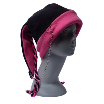 Bunny Beanie - Schwarz Pink