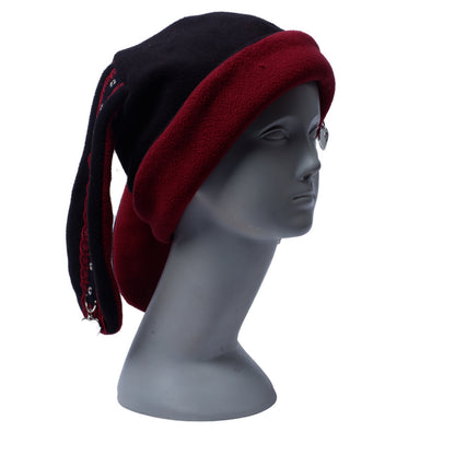 Bunny Beanie - Schwarz Bordeaux