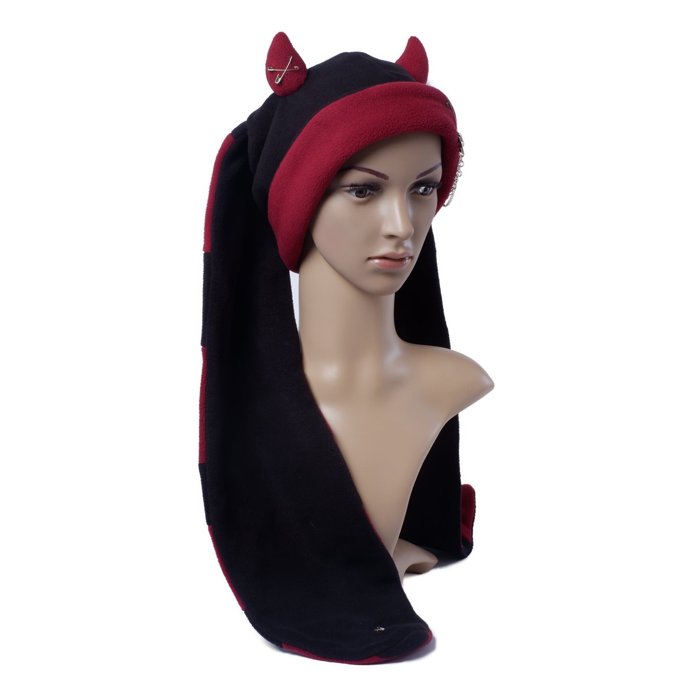 Demon Bunny Beanie - Bordeaux