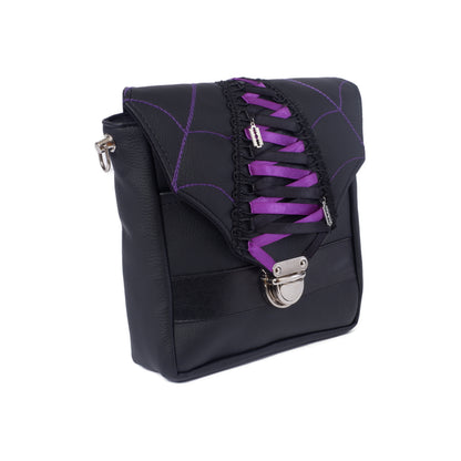 2- Wege Tasche Hand- und Gürteltasche - Purple Spider