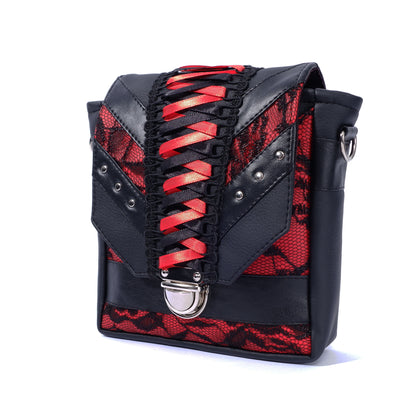 2- Wege Tasche Hand- und Gürteltasche Blood Rose