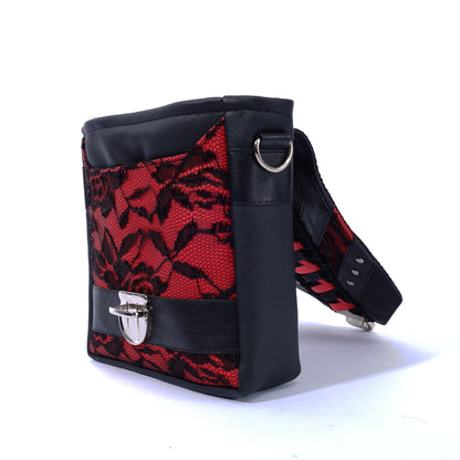 2- Wege Tasche Hand- und Gürteltasche Blood Rose